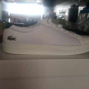 Lacoste white shoes